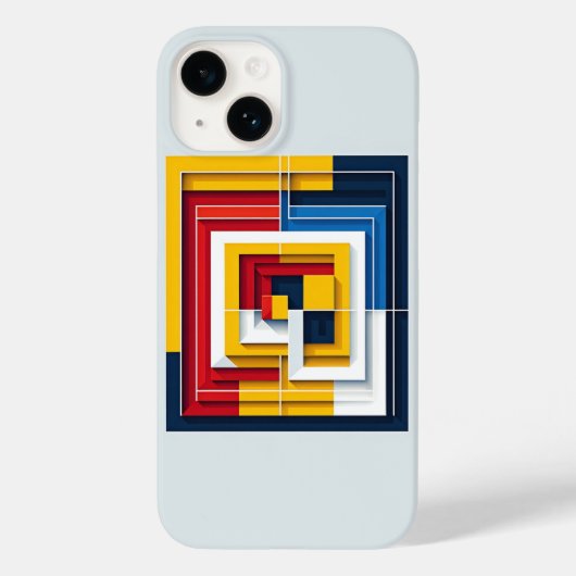 Modern Abstract Geometric Square Phone Case Prime (Rückseite)