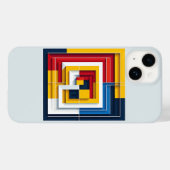 Modern Abstract Geometric Square Phone Case Prime (Rückseite (Horizontal))