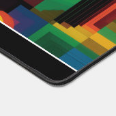 Modern Abstract Geometric Vibrant Energetic Shapes Schreibtischunterlage (Ecke)