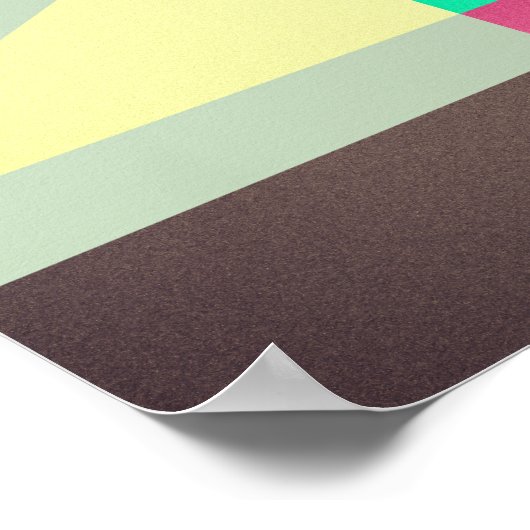 Modern Abstract Geometrical Print Poster (Ecke)