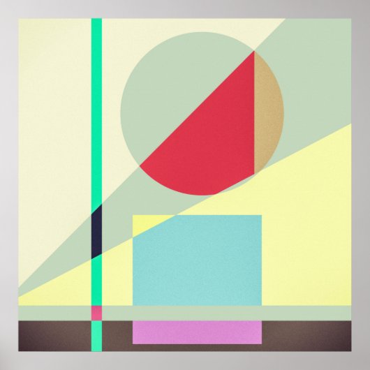 Modern Abstract Geometrical Print Poster (Vorne)