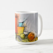 Modern Abstract Geometry Kaffeetasse (VorderseiteRechts)