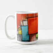 Modern Abstract Geometry Kaffeetasse (Links)