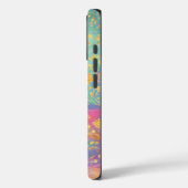 Modern Abstract Glitter Floral Monogram Design Case-Mate iPhone Hülle (Rückseite / Links)