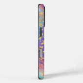 Modern Abstract Glitter Floral Monogram Design Case-Mate iPhone Hülle (Rückseite / Rechts)