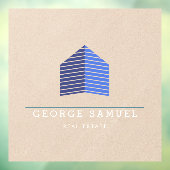 Modern Abstract Home Logo Realtor Fensteraufkleber (Blatt 3)