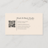 Modern abstract Illustration Hairstylist Salon Visitenkarte (Rückseite)