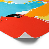 Modern Abstract Minimal Line Art Poster (Ecke)