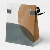 Modern Abstract Minimalistic Wedding Geschenkschachtel (Rückseite)