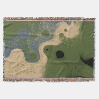 Modern Abstract Mossy Topography Decke