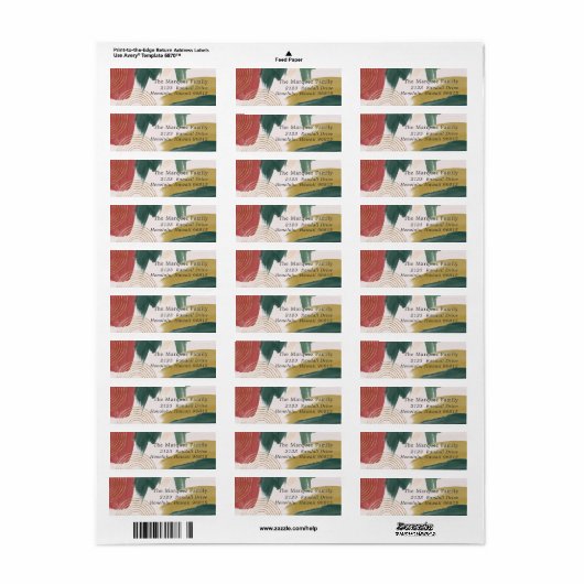 Modern Abstract Paint Christmas Return (Vorne)