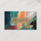 Modern Abstract Painted Professional Visitenkarte (Vorderseite)