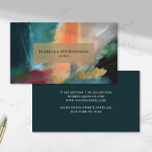 Modern Abstract Painted Professional Visitenkarte