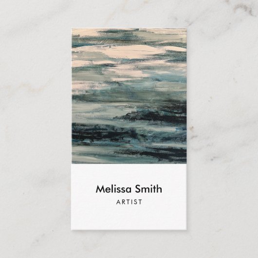 Modern Abstract Painting Artist Business Visitenkarte (Vorderseite)