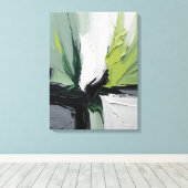 Modern Abstract Painting Canvas Print Leinwanddruck (Insitu (Holzboden))