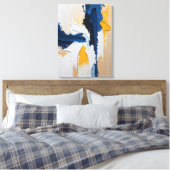 Modern Abstract Painting Canvas Print Leinwanddruck (Insitu (Schlafzimmer))