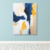 Modern Abstract Painting Canvas Print Leinwanddruck (Insitu (Holzboden))