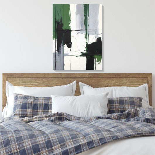 Modern Abstract Painting Canvas Print Leinwanddruck (Insitu (Schlafzimmer))