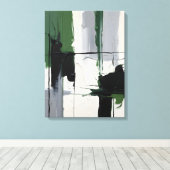Modern Abstract Painting Canvas Print Leinwanddruck (Insitu (Holzboden))