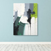 Modern Abstract Painting Canvas Print Leinwanddruck (Insitu (Holzboden))