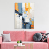 Modern Abstract Painting Canvas Print Leinwanddruck (Insitu (Wohnzimmer))