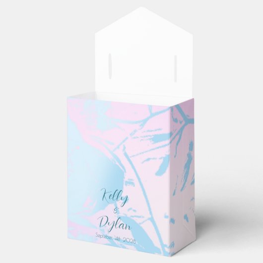Modern Abstract Pastel Wedding Geschenkschachtel (Geöffnet)