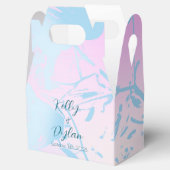 Modern Abstract Pastel Wedding Geschenkschachtel (Geöffnet)