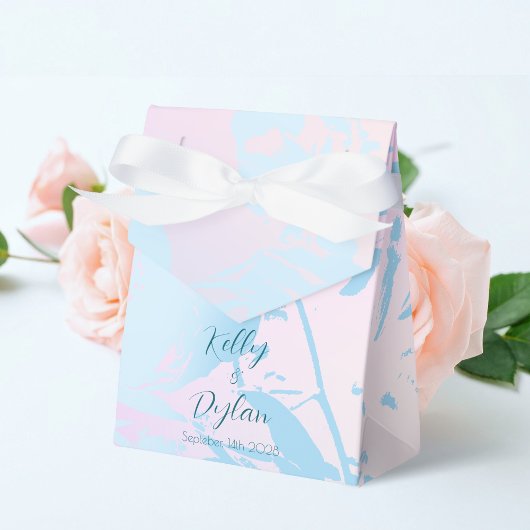 Modern Abstract Pastel Wedding Geschenkschachtel