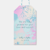  Modern Abstract Pastel Wedding Thank You Favor Geschenkanhänger (Vorderseite)