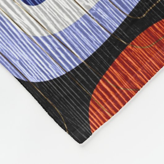 Modern Abstract Pastel Wood Look Fleecedecke (Ecke)