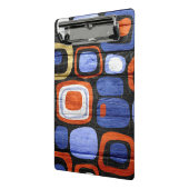 Modern Abstract Pastel Wood Look Mini Klemmbrett (Gewinkelt2)