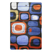 Modern Abstract Pastel Wood Look Mini Klemmbrett (Rückseite)