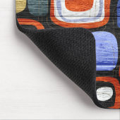 Modern Abstract Pastel Wood Look Mousepad (Ecke)