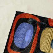 Modern Abstract Pastel Wood Look Strandtuch (Beispiel)
