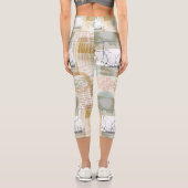 Modern Abstract Pattern Capri Leggings (Rückseite)