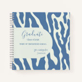 Modern abstract Pattern Graduation guest book Notizblock (Vorderseite)