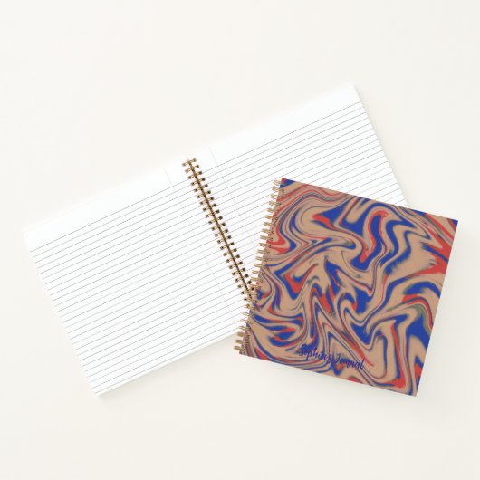 Modern Abstract Pattern Notebook Notizblock (Innenseite)