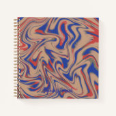 Modern Abstract Pattern Notebook Notizblock (Vorderseite)