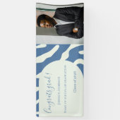 Modern abstract Pattern Photo Graduation Banner (Vertikal)