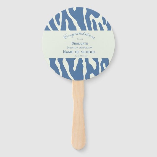 Modern abstract Pattern Photo Graduation  Fächer (Rückseite)