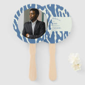 Modern abstract Pattern Photo Graduation  Fächer (Vorne und Hinten)