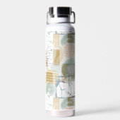 Modern Abstract Pattern Trinkflasche (Rückseite)