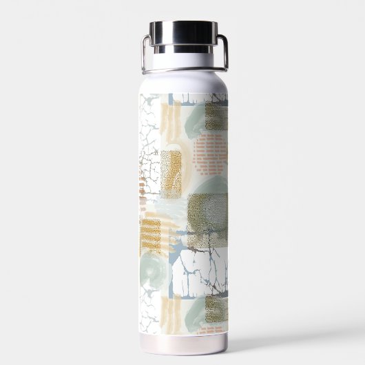 Modern Abstract Pattern Trinkflasche (Rückseite)