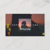 Modern abstract photo photographer  visitenkarte (Vorderseite)