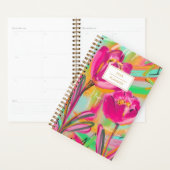 Modern Abstract Pink Colorful Floral Planner Planer (Anzeige)
