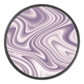 Modern Abstract Purple Liquid Marble Eishockey Puck (Vorderseite)