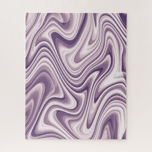Modern Abstract Purple Liquid Marble Puzzle (Vertikal)