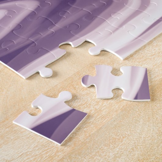 Modern Abstract Purple Liquid Marble Puzzle (Seite)