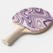 Modern Abstract Purple Liquid Marble Tischtennis Schläger (Vorderseite)