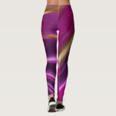 Modern Abstract-Purple Pink and Gold- Leggings (Rückseite)